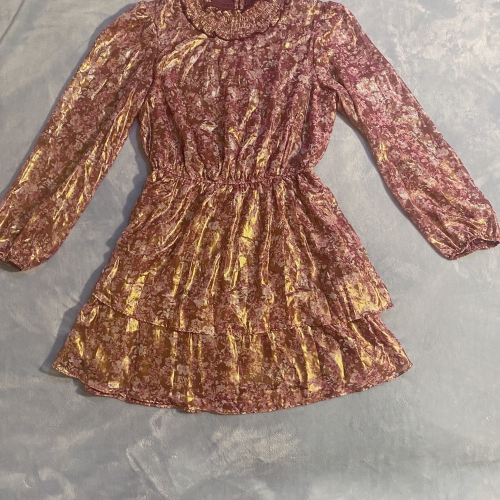 Crystal Doll, long sleeve dress with a high neck. Size large